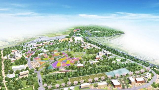 空から見たGREEN×EXPO 2027会場（公益社団法人2027年国際園芸博覧会協会プレスリリースより）