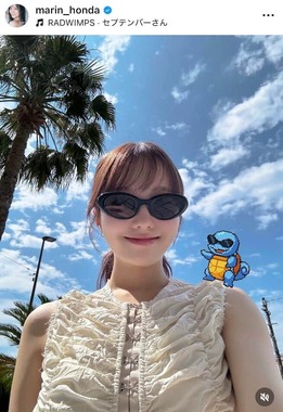 本田真凜さんのインスタグラム（＠marin_honda）より