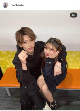 山口永愛さんのインスタグラム（＠toachan74）より