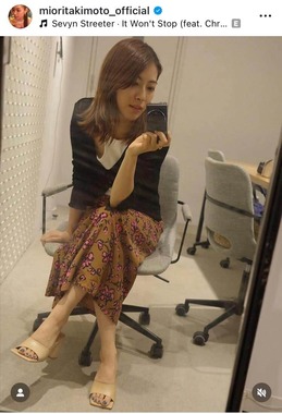 瀧本美織さんのインスタグラム（＠mioritakimoto_official）より