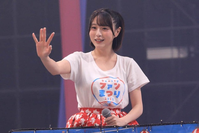 HKT48の市村愛里さん（2025年9月撮影）。スタメン的中で鷹党を驚かせている