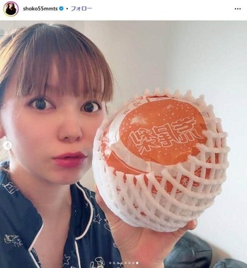 中川翔子さんのインスタグラム（＠shoko55mmts）より
