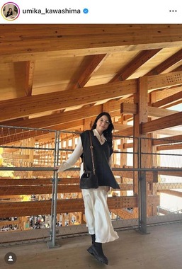 川島海荷さんのインスタグラム（＠umika_kawashima）より