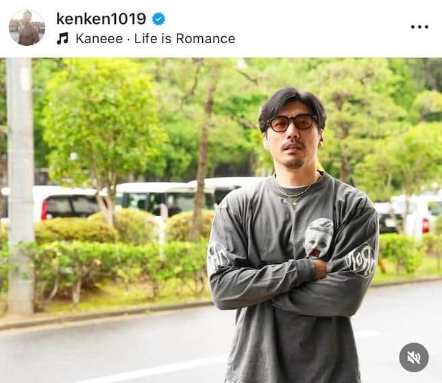 金子賢さんのインスタグラム（＠kenken1019）より