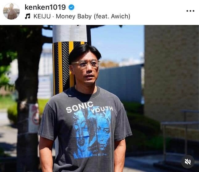 金子賢さんのインスタグラム（＠kenken1019）より