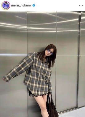 生見愛瑠さんのインスタグラム（＠meru_nukumi）より