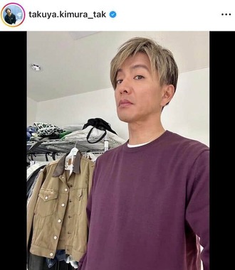 木村拓哉、国民的スターのオーラダダ漏れなモノクロショット クールな