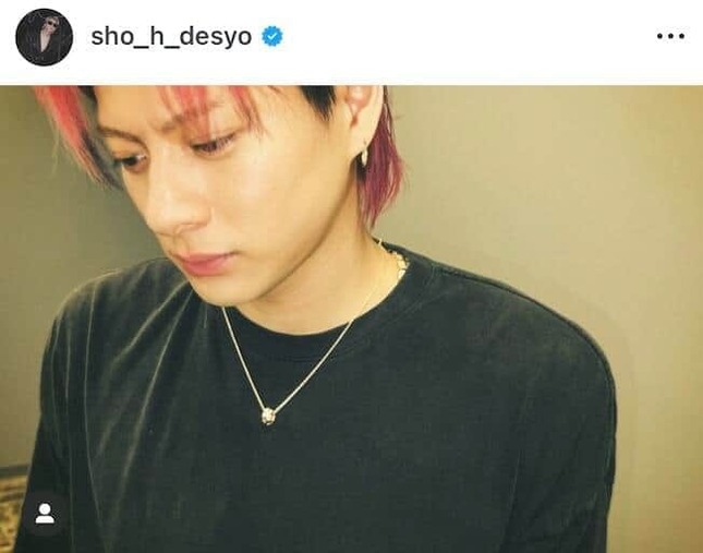 平野紫耀さんのインスタグラム（＠sho_h_desyo）より