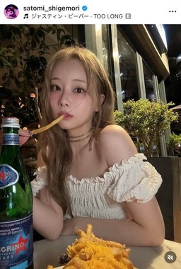 重盛さと美さんのインスタグラム（＠satomi_shigemori）より