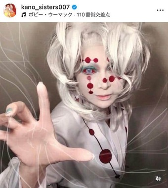 叶姉妹のインスタグラム（＠kano_sisters007）より