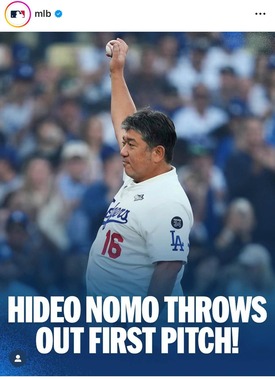 野茂英雄氏（MLBインスタグラムより）