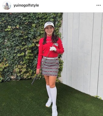河本結選手のインスタグラム（＠yuinogolfstyle）より