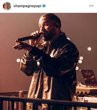 ドレイクのインスタグラム（＠champagnepapi）より
