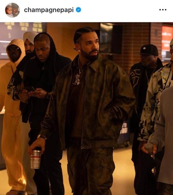 ドレイクのインスタグラム（＠champagnepapi）より