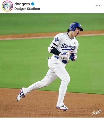 ドジャースの公式のインスタグラム（＠dodgers）より