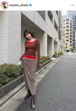 岡田紗佳さんのインスタグラム（＠sayaka_okada）より