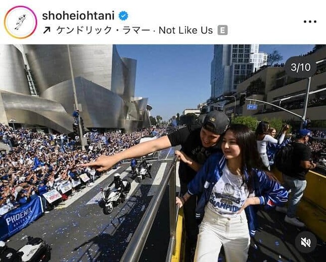 大谷翔平選手のインスタグラム（＠shoheiohtani）より