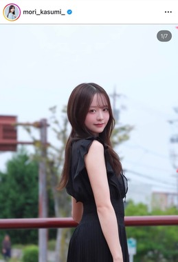 森香澄さんのインスタグラム（＠mori_kasumi_）より
