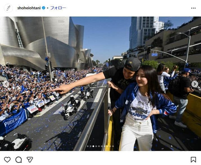 大谷翔平選手のインスタグラム（＠shoheiohtani）より