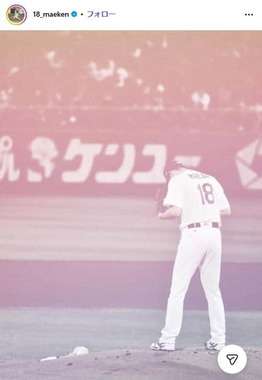 前田健太投手のインスタグラム（＠18_maeken）。8月6日には広島についてつづった