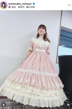 渡辺美奈代さんのインスタグラム（＠watanabe_minayo）より