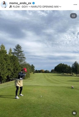 安藤萌々さんのインスタグラム（＠momo_ando_ex）より