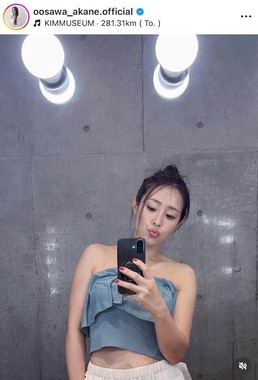大沢あかねさんのインスタグラム（＠oosawa_akane.official）より