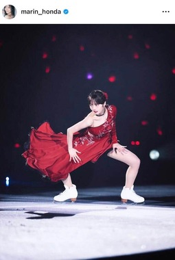 本田真凜さんのインスタグラム（＠marin_honda）より