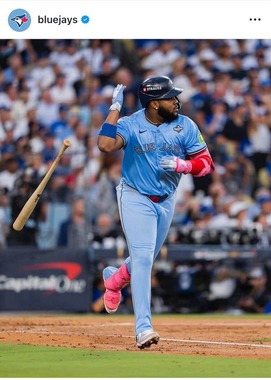 ブルージェイズの公式のインスタグラム（＠bluejays）より
