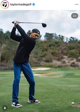 テーラーメイドゴルフの公式インスタグラム（＠taylormadegolf）より