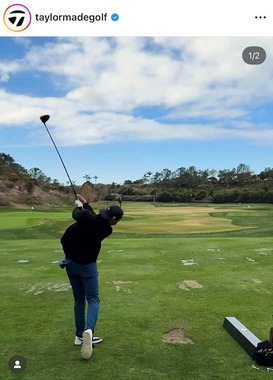 テーラーメイドゴルフの公式インスタグラム（＠taylormadegolf）より