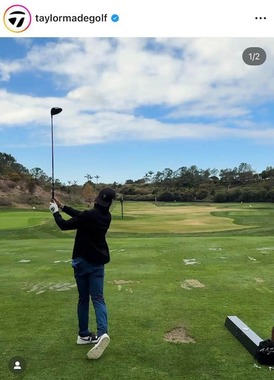 テーラーメイドゴルフの公式インスタグラム（＠taylormadegolf）より