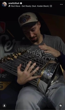 ブレイク・スネル投手のインスタグラム（＠snellzilla4）より