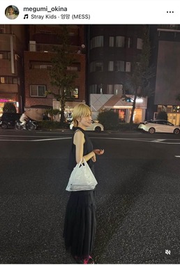 奥菜恵さんのインスタグラム（＠megumi_okina）より