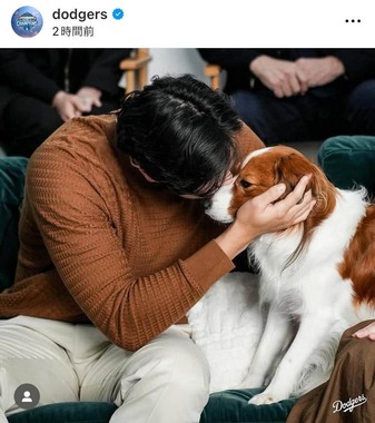 ドジャースの公式のインスタグラム（＠dodgers）より
