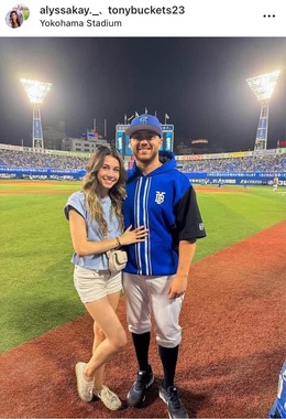 アンソニー・ケイ投手のインスタグラム（＠tonybuckets23）より