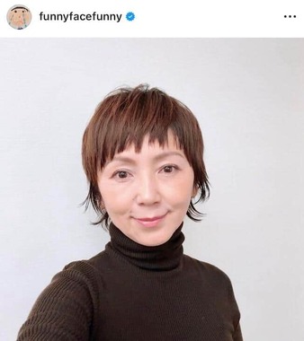 渡辺満里奈さんのインスタグラム（＠funnyfacefunny）より
