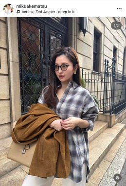 明松美玖さんのインスタグラム（＠mikuakematsu）より