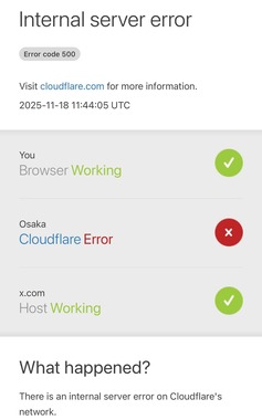 CloudFlareの障害が多くのXユーザーを悩ませた