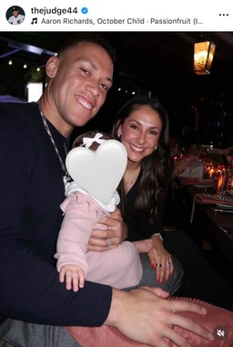 アーロン・ジャッジ選手のインスタグラム（＠thejudge44）より