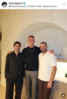 アーロン・ジャッジ選手のインスタグラム（＠thejudge44）より