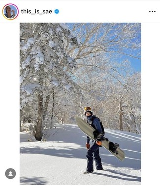 一色紗英さんのインスタグラム（＠this_is_sae）より