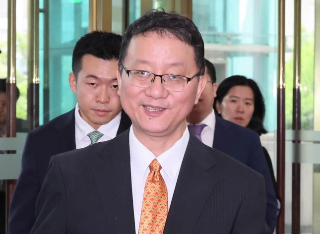 劉勁松アジア局長（写真：YONHAP NEWS/アフロ）