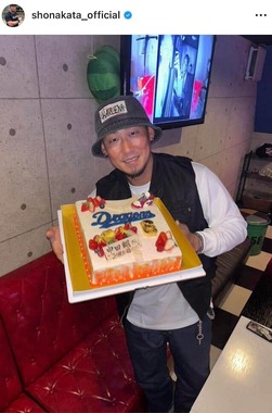 中田翔さんのインスタグラム（＠shonakata_official）より