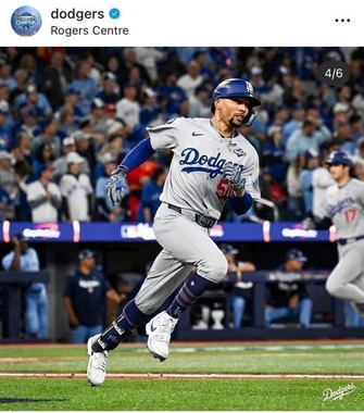 ドジャースの公式インスタグラム（＠dodgers）より
