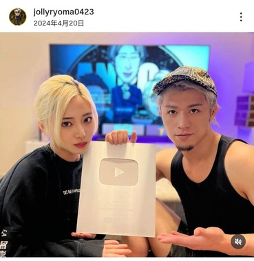 ジョリーさんのインスタグラム（＠jollyryoma0423）より