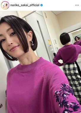 酒井法子さんのインスタグラム（＠noriko_sakai_official）より