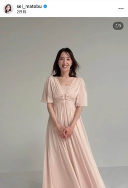 真飛聖さんのインスタグラム（＠sei_matobu）より