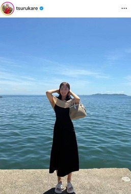鶴岡果恋選手のインスタグラム（＠tsurukare）より
