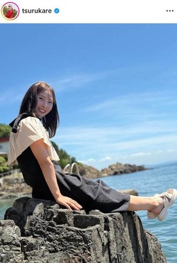 鶴岡果恋選手のインスタグラム（＠tsurukare）より